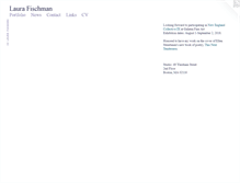 Tablet Screenshot of laurafischman.com